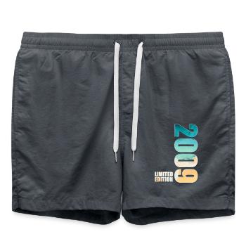 2009 Jahrgang Limited Edition - Badeshorts - Anthrazit - Vorne - AI Model Male 185 light (185cm)