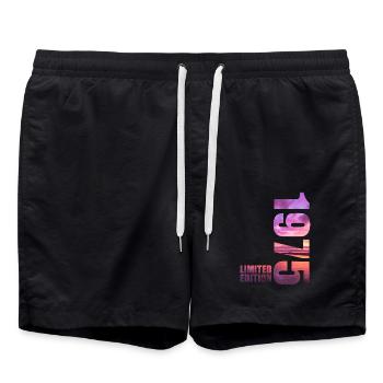 1975 Limited Edition - Swim Trunks - black - Front - AI Model Male 185 light (185cm)
