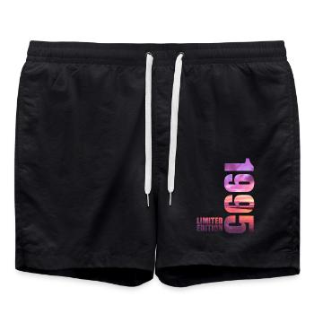 1995 Limited Edition - Badeshorts - Schwarz - Vorne - AI Model Male 185 light (185cm)