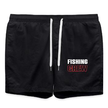 Fishing Crew - Badeshorts - Schwarz - Vorne - AI Model Male 185 light (185cm)