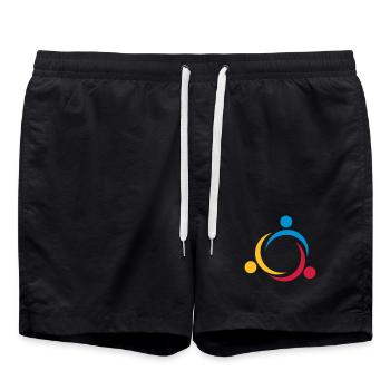 6061912 120363571 diversity2 - Badeshorts - Schwarz - Vorne - AI Model Male 185 light (185cm)