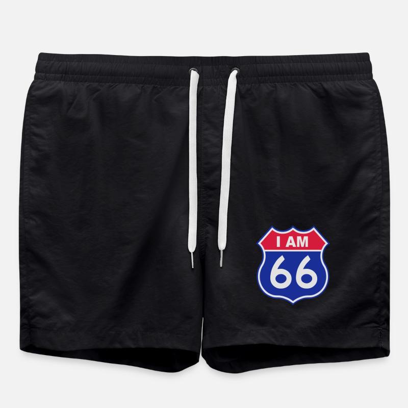 66 birthday - Short de bain - noir