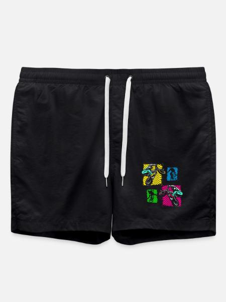 Vélo BMX | Vélo BMX | BMX coloré | Idée cadeau - Short de bain - noir