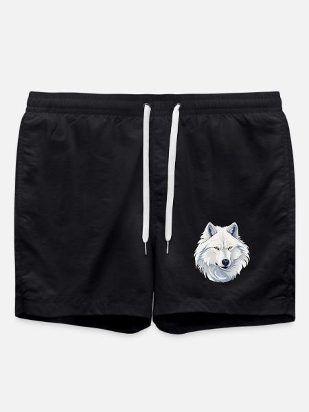 White Wolf - Swim Trunks - black