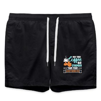 Ballon Twisting Design - Badeshorts - Schwarz - Vorne - AI Model Male 185 light (185cm)