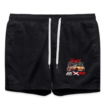 Jdm Halloween edition / Costume de mécanicien Tuning - Short de bain - noir - Devant - AI Model Male 185 light (185cm)
