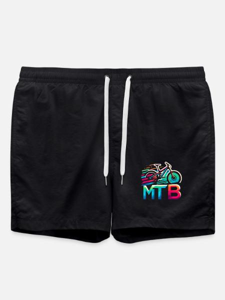 Vibrant MTB Bike Splash - Swim Trunks - black