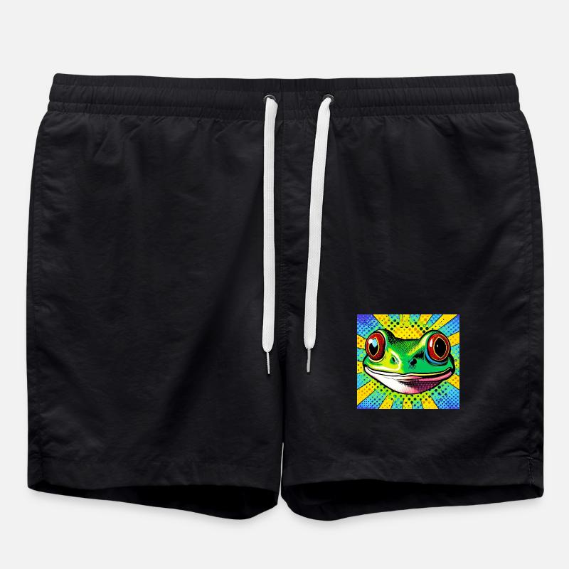 Frog Pop Art - Swim Trunks - black
