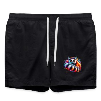 Lémurien - Short de bain - noir - Devant - AI Model Male 185 light (185cm)