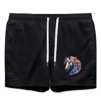 Cheval - Short de bain - noir - Devant - AI Model Male 185 light (185cm)