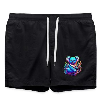 Koala - Swim Trunks - black - Front - AI Model Male 185 light (185cm)