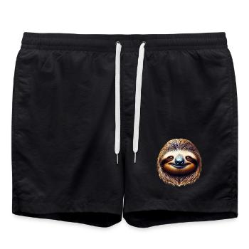 Sloth - Swim Trunks - black - Front - AI Model Male 185 light (185cm)