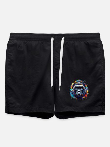 Gorilla - Badeshorts - Schwarz