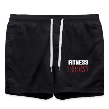Fitness Crew - Swim Trunks - black - Front - AI Model Male 185 light (185cm)