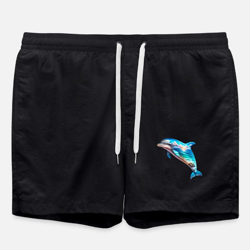 Dauphin - Short de bain - noir