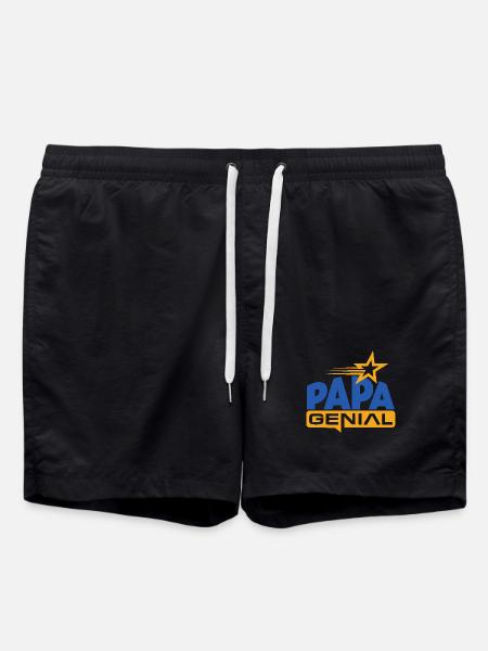 Awesome Dad - Swim Trunks - black