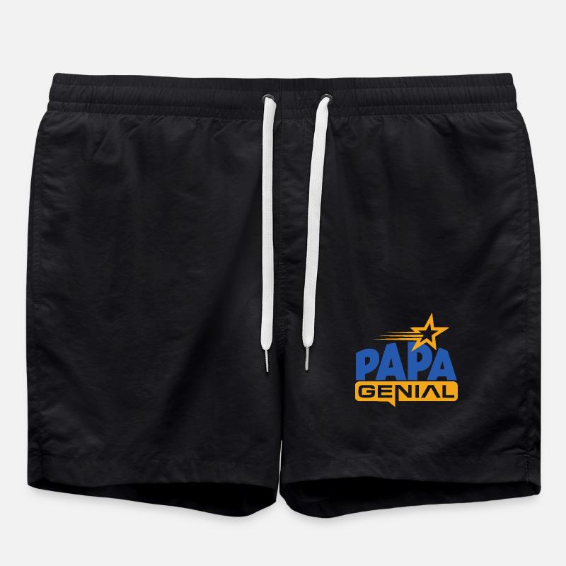 Awesome Dad - Swim Trunks - black