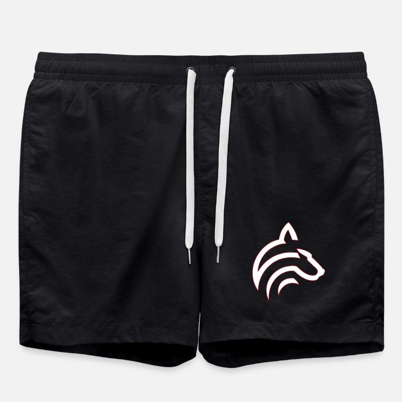 Wolf - Badeshorts - Schwarz