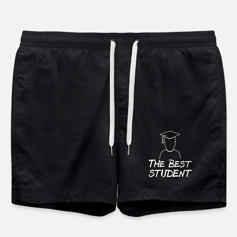 Der Beste Student – Abschlussmotiv - Badeshorts - Schwarz