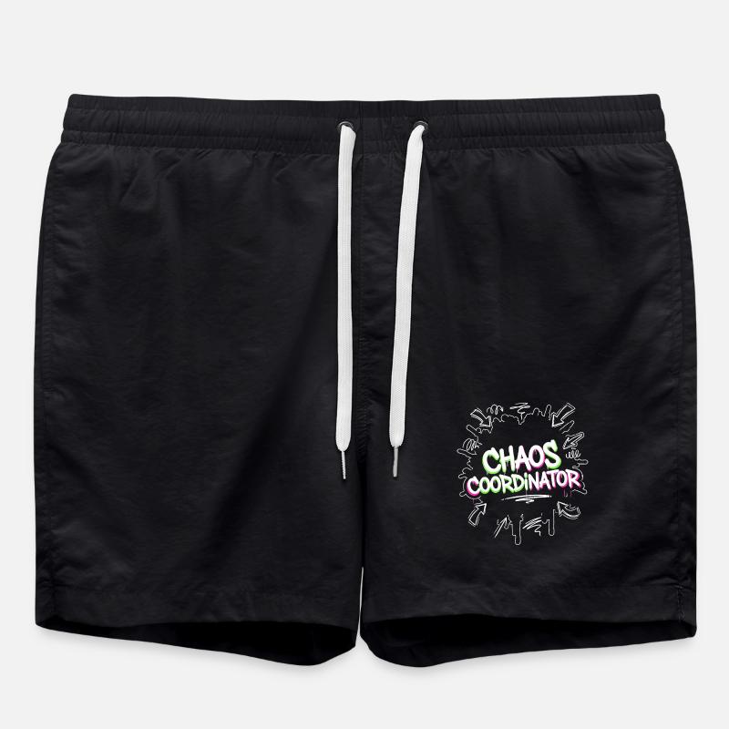 Chaos Coordinator - Badeshorts - Schwarz