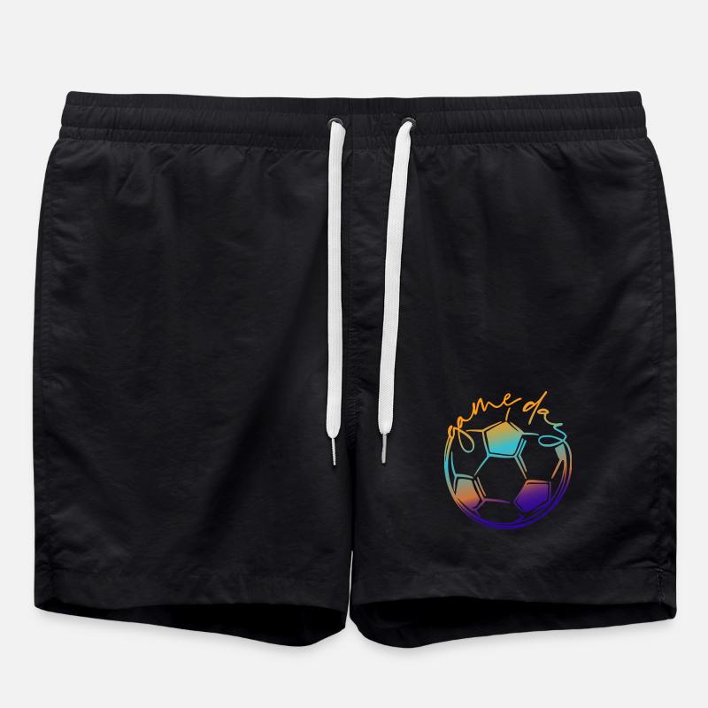 Jour de match | Footballeur - Short de bain - noir