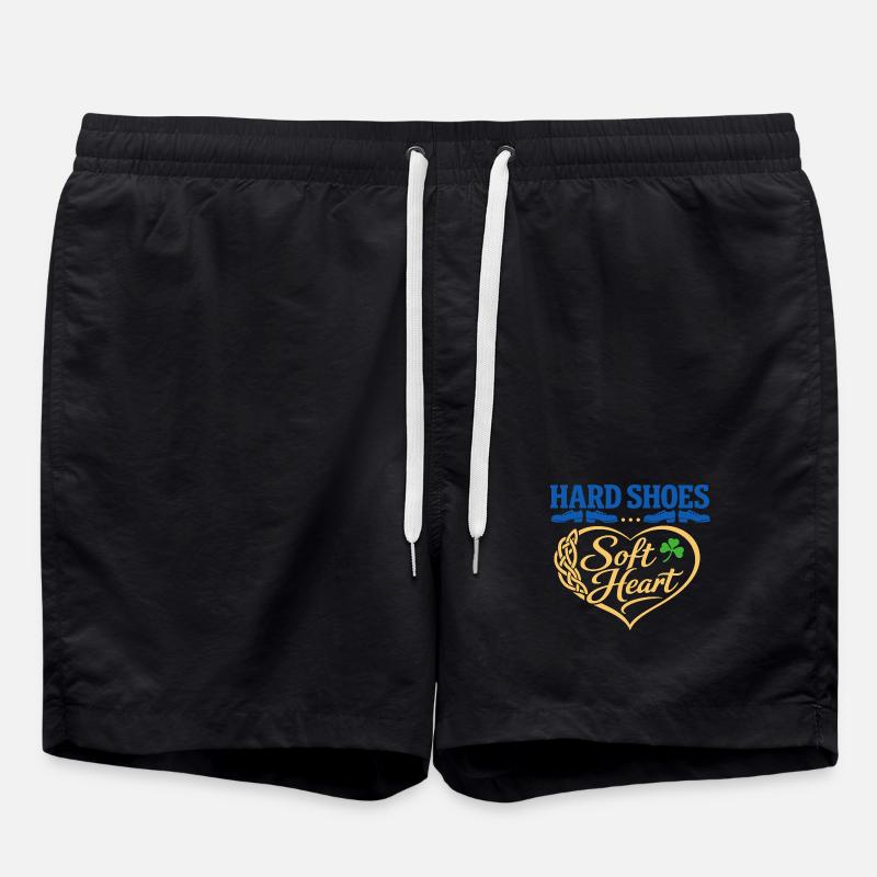 Irish Dance Step-dancing Celtic Fan - Swim Trunks - black