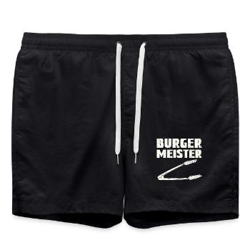 Champion citoyen - Short de bain - noir - Devant - AI Model Male 185 light (185cm)