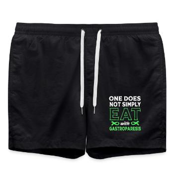 Gastroparesie - Short de bain - noir - Devant - AI Model Male 185 light (185cm)