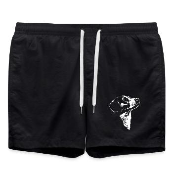 Drever Silhouette Dog Dog Wilsigns - Swim Trunks - black - Front - AI Model Male 185 light (185cm)