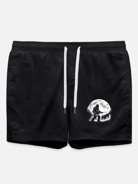 Bigfoot Firefighter - Swim Trunks - black