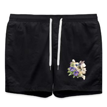 Hummingbird - Swim Trunks - black - Front - AI Model Male 185 light (185cm)