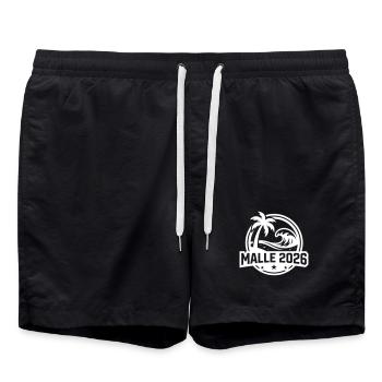 Palmiers de plage Malle 2026 - Short de bain - noir - Devant - AI Model Male 185 light (185cm)