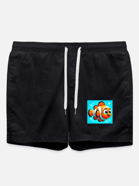 Clownfish - Swim Trunks - black