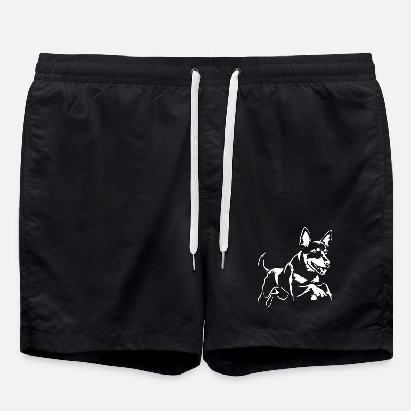 Australian Kelpie "Black Edition" - Swim Trunks - black