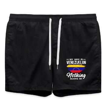 Venezuela Flag Pride & Home Venezuela - Swim Trunks - black - Front - AI Model Male 185 light (185cm)