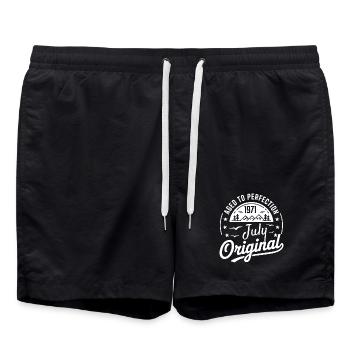 juillet 1971 – Légende des sommets et montagnes - Short de bain - noir - Devant - AI Model Male 185 light (185cm)