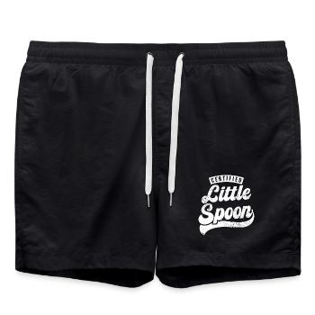 Petite Cuillère certifiée - Short de bain - noir - Devant - AI Model Male 185 light (185cm)