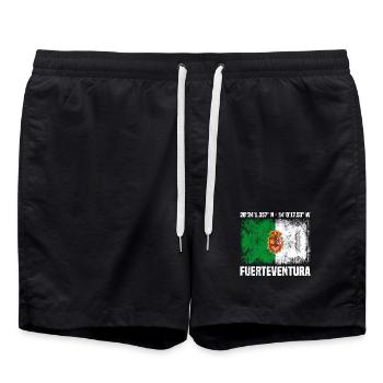 Inseltrip Fuerteventura - Badeshorts - Schwarz - Vorne - AI Model Male 185 light (185cm)