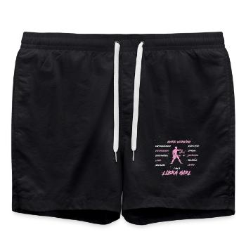 Signe du zodiaque Balance - Short de bain - noir - Devant - AI Model Male 185 light (185cm)