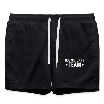 Équipe de musculation - Short de bain - noir - Devant - AI Model Male 185 light (185cm)