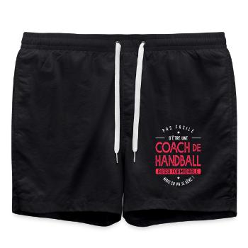 coach Handball formidable cadeau Femme handball - Short de bain - noir - Devant - AI Model Male 185 light (185cm)