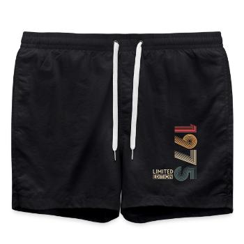 1975 Vintage Limited Edition - Swim Trunks - black - Front - AI Model Male 185 light (185cm)