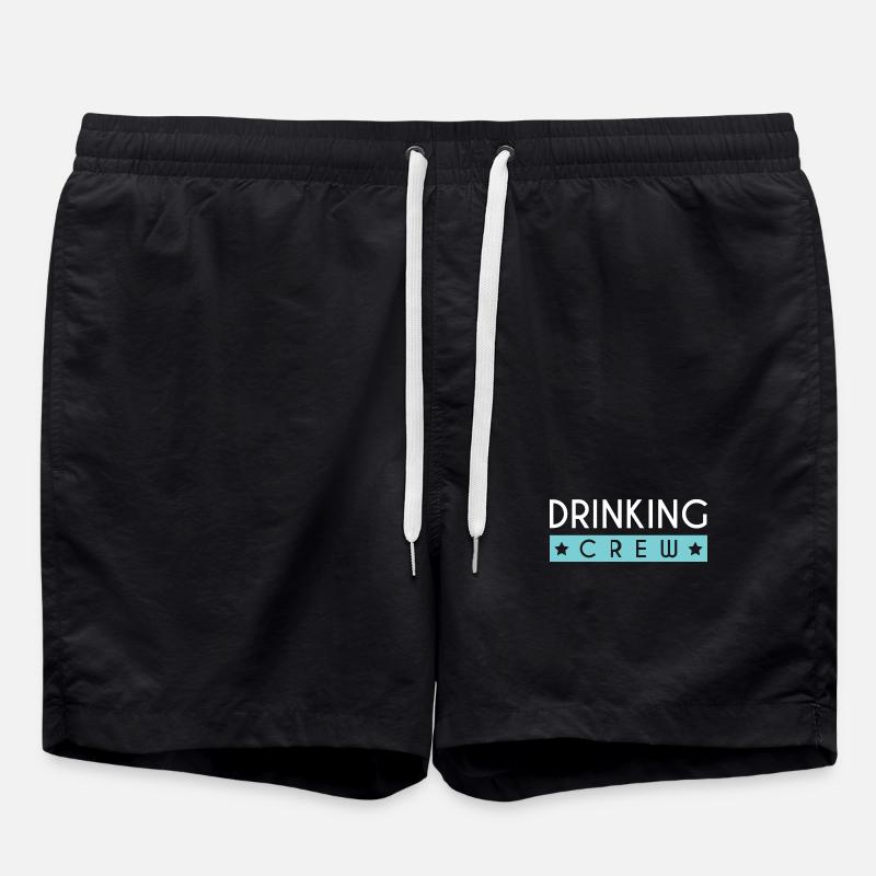 Drinking Crew - Swim Trunks - black