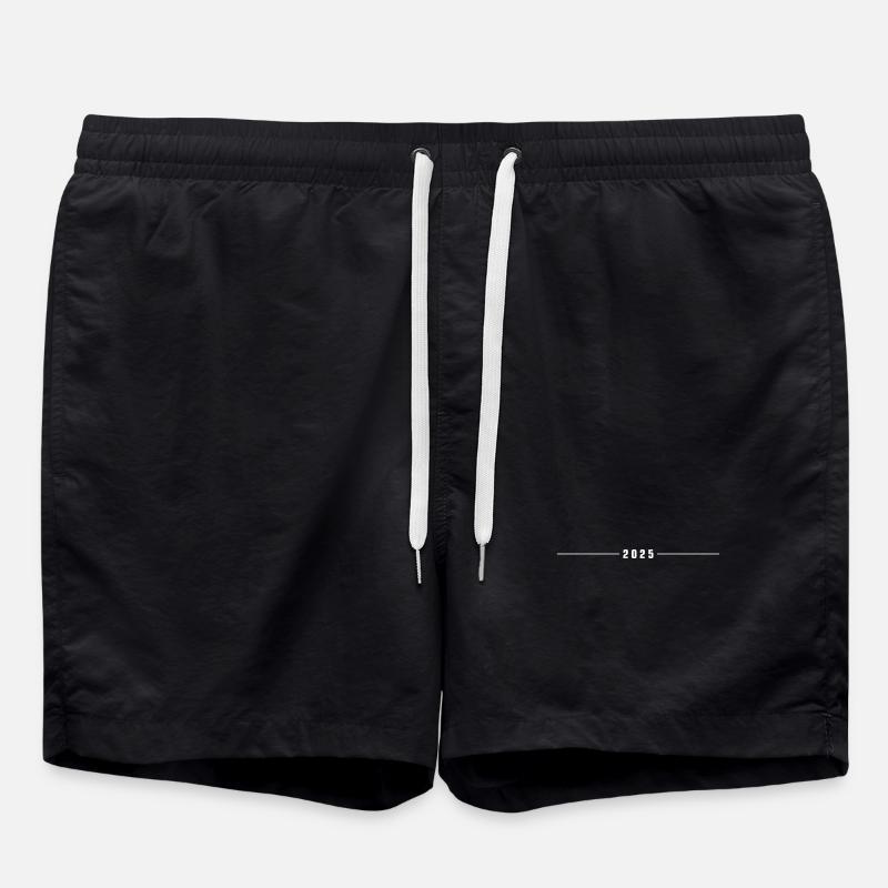 2025 Strich - Badeshorts - Schwarz