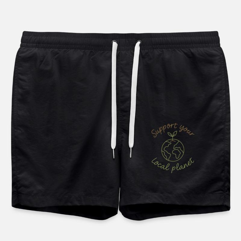 Soutenez votre planète locale – Eco-Style - Short de bain - noir