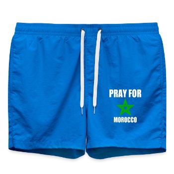 Pray for morocco maroc - Short de bain - cobalt blue - Devant