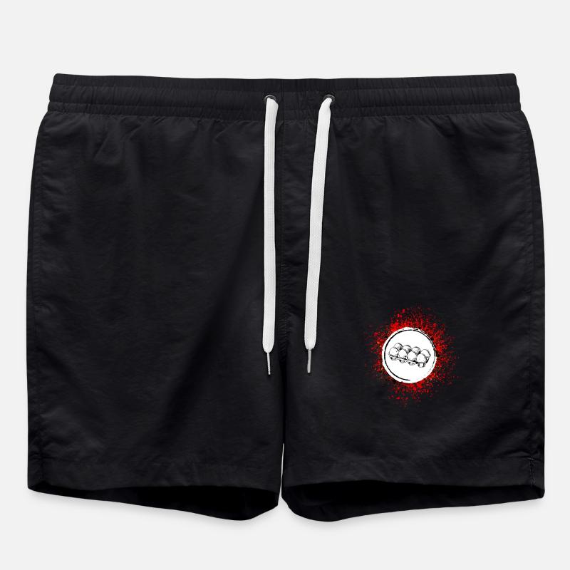 Eggs symbol - Swim Trunks - black