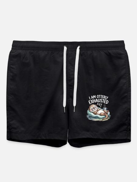 Komisch, ich bin schrecklich erschöpft - Badeshorts - Schwarz