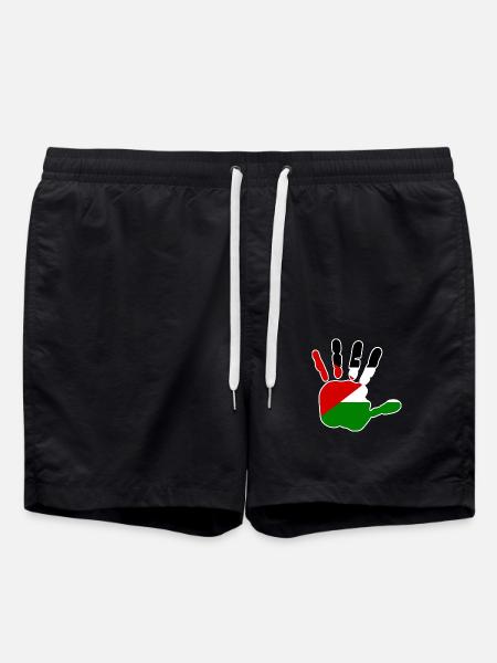 Free palestine - Badeshorts - Schwarz