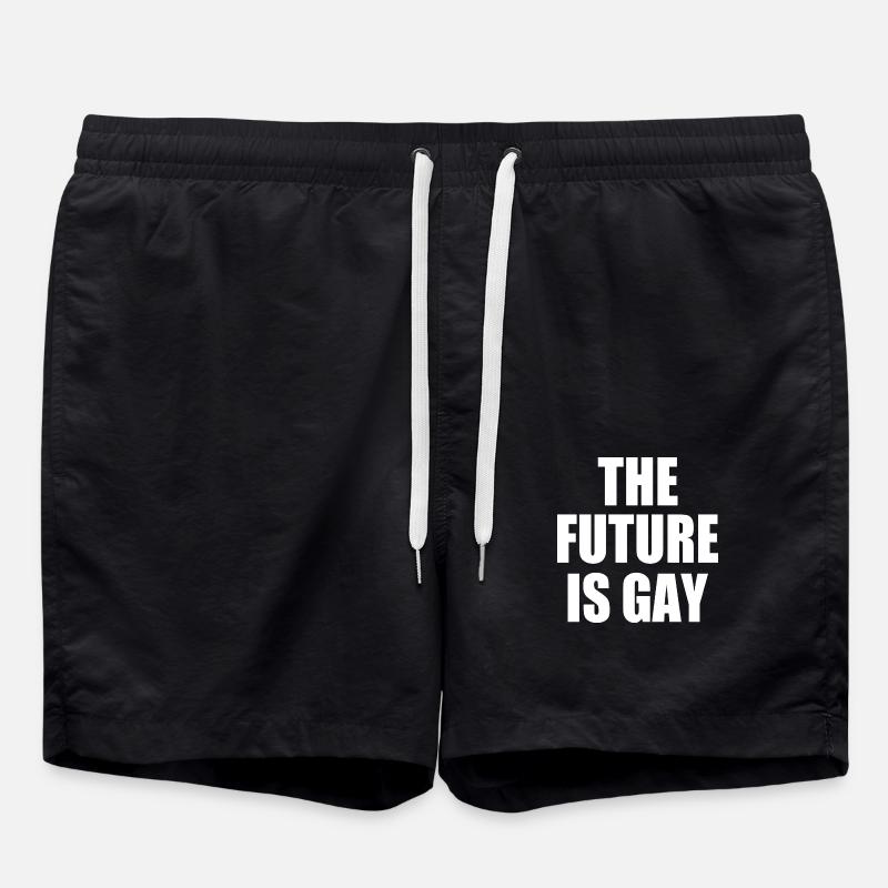 the future is gay - Swim Trunks - black